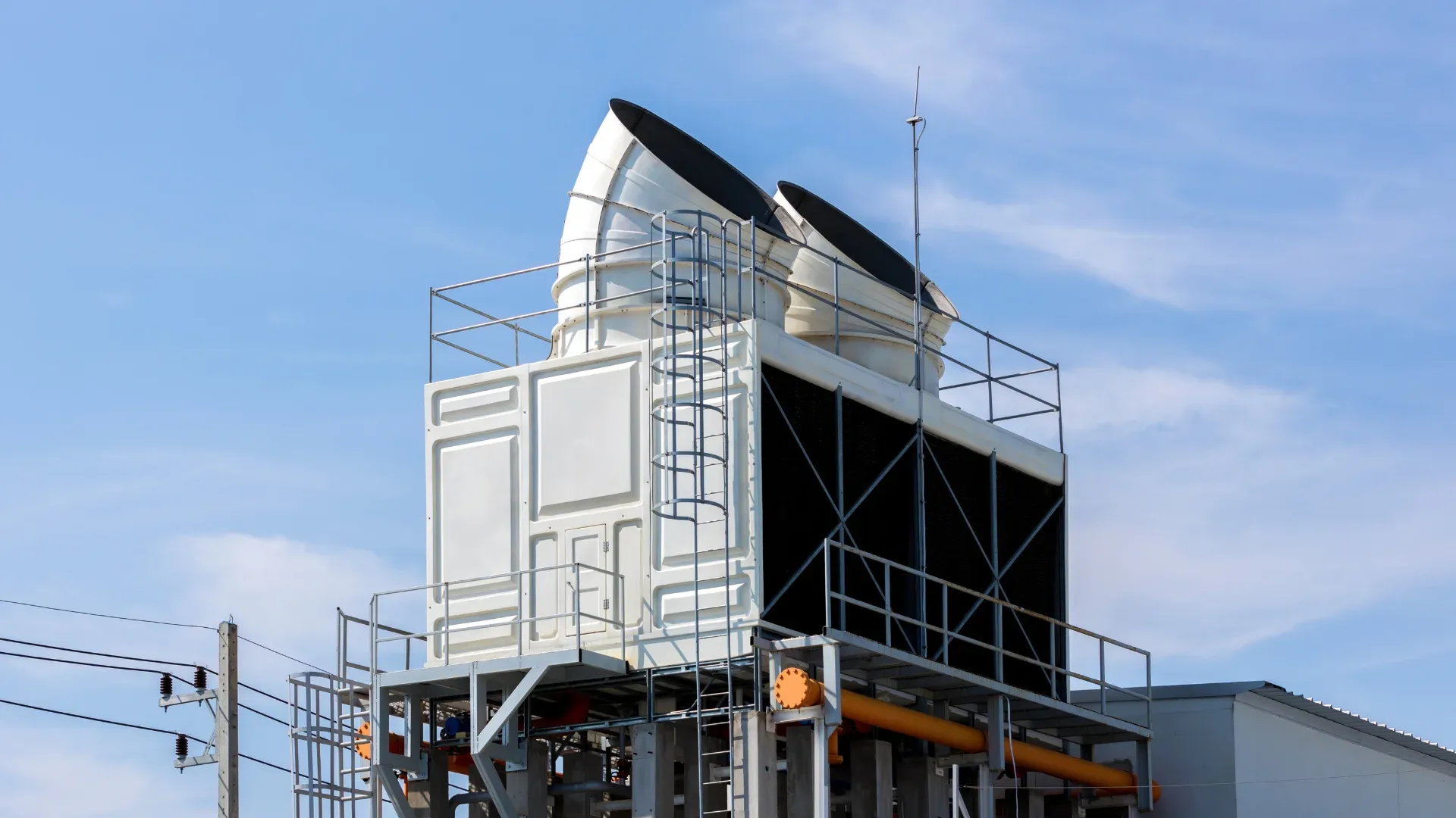 Industrial process chiller in a manufacturing facility