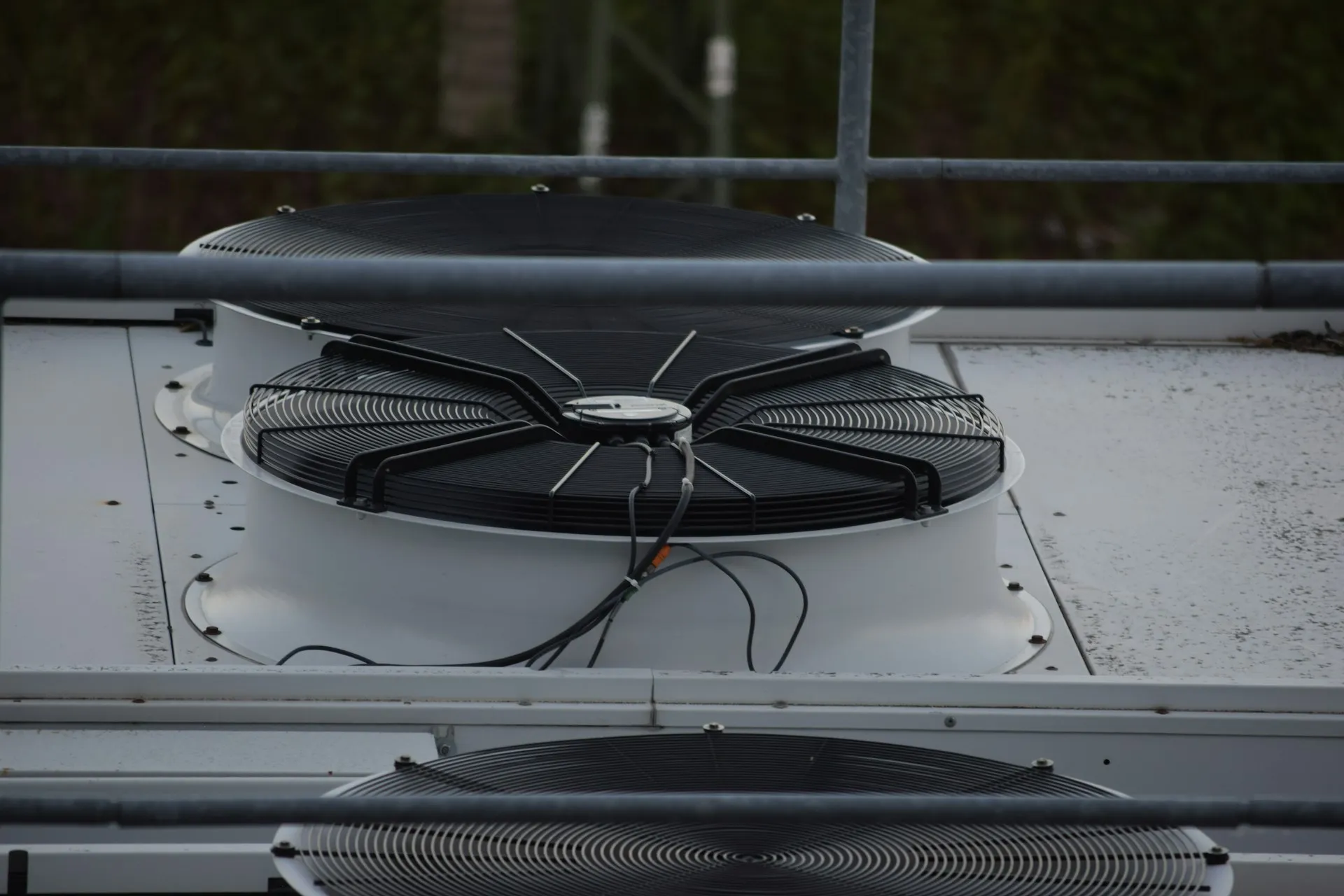 Rooftop HVAC unit on a commercial building
